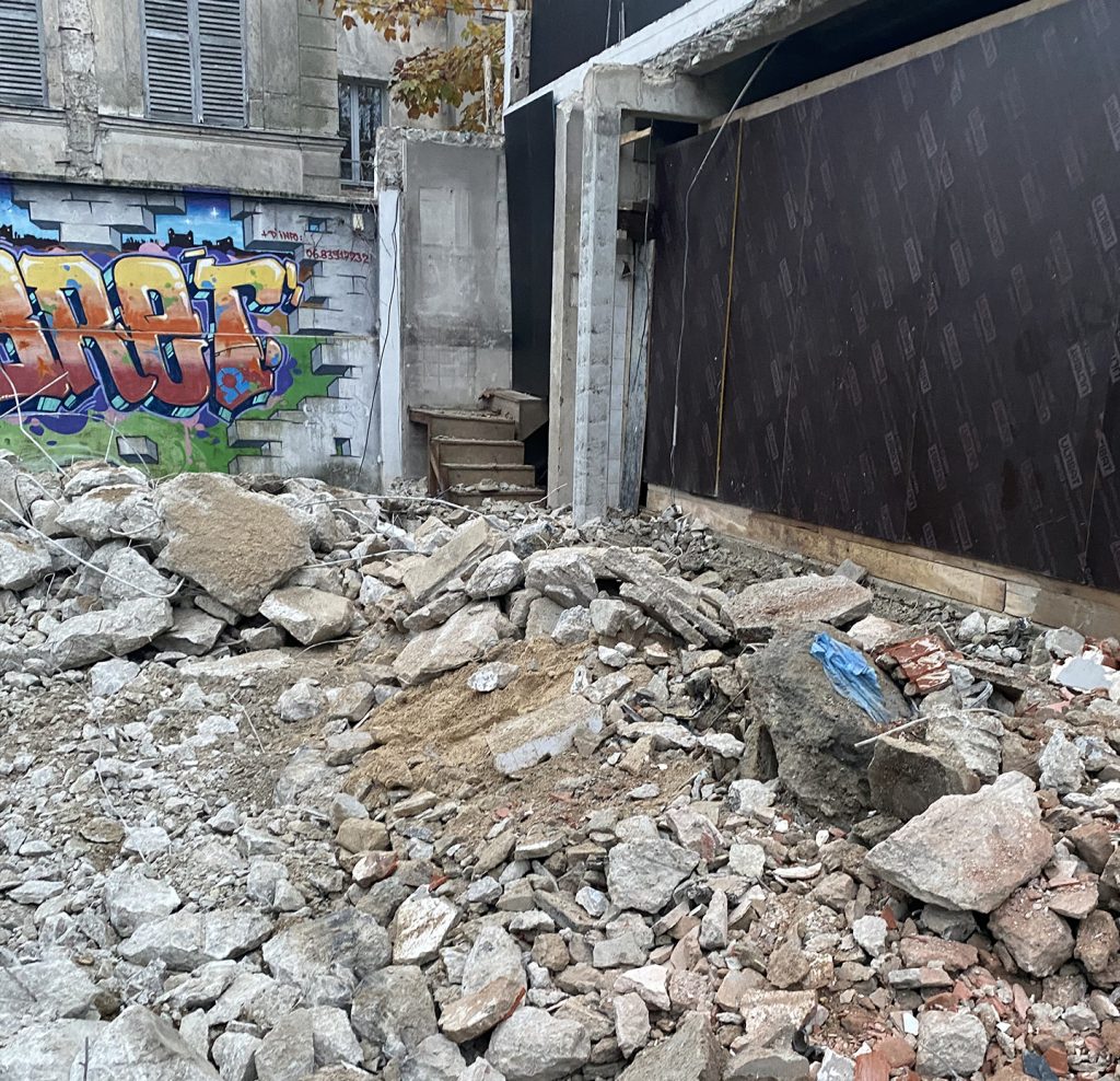 évacuation de gravats